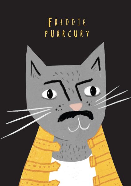 [NG-CC-FM073] Card-Freddie Purrcury