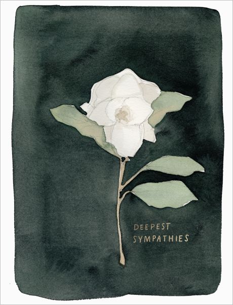 [EF-C-CO0162] Foil Card-White Flowers