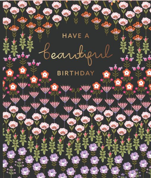 [CK-CL-8076] Card-Dark Ditsy Birthday