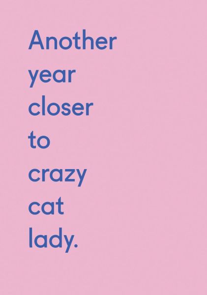 [OD-C-TP3468] Card-Crazy Cat Lady