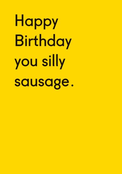 [OD-C-TP4065] Card-Silly Sausage