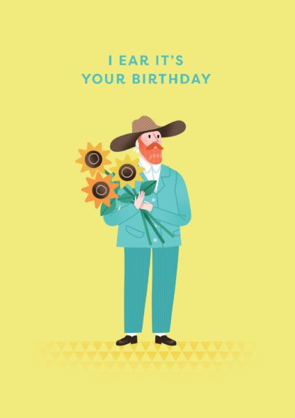 [OD-C-OD8897] Card-Van Gogh Ear Birthday