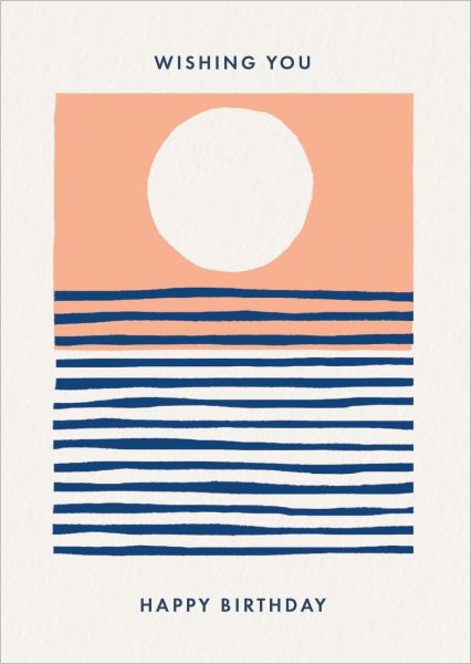 [OD-C-MTW9431] Card-Happy Birthday Stripes