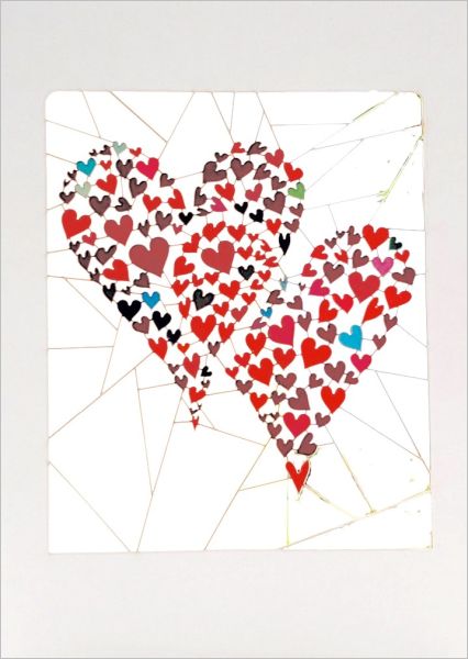 [FO-PM0895] Laser Cut Card-Two Hearts