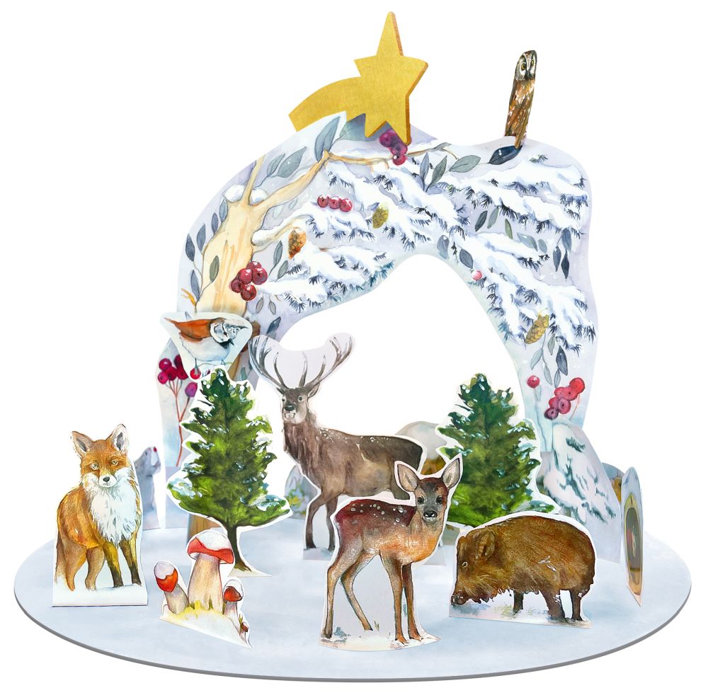 [KV-XCAL-1-11753] Advent Cal-3D-Animals in Winter