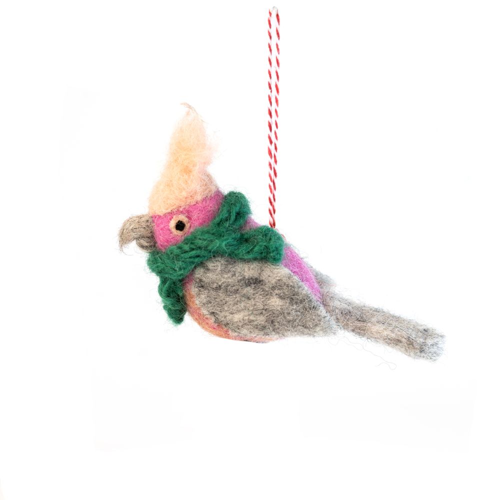 [GI-XD-DAUB003] Decoration-Felt Pink Galah Gerry
