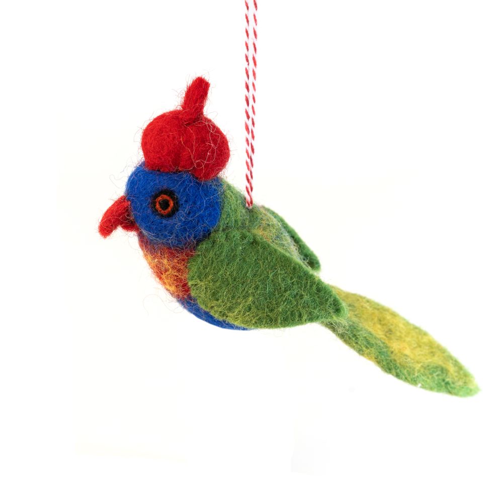 [GI-XD-DAUB004] Charity Decoration-Felt Lorikeet Lauren