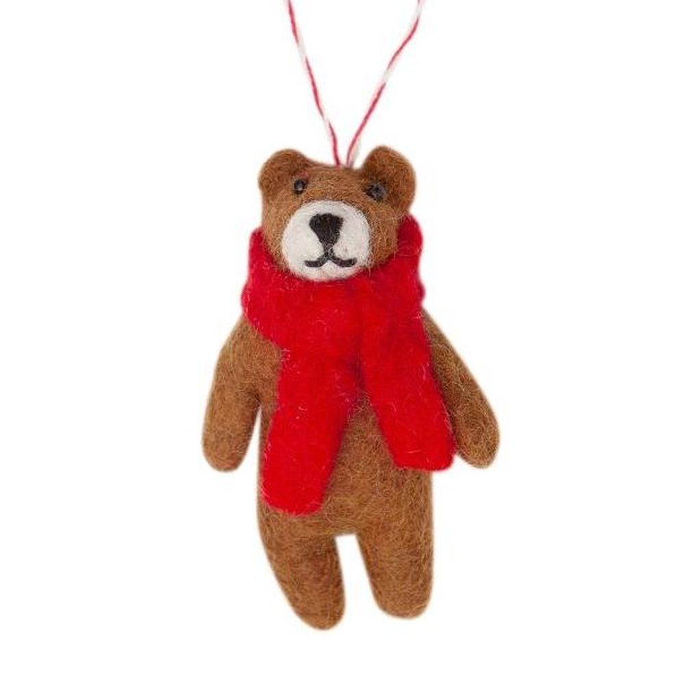 [GI-XD-DBR002] Charity Decoration-Felt Bear Brown