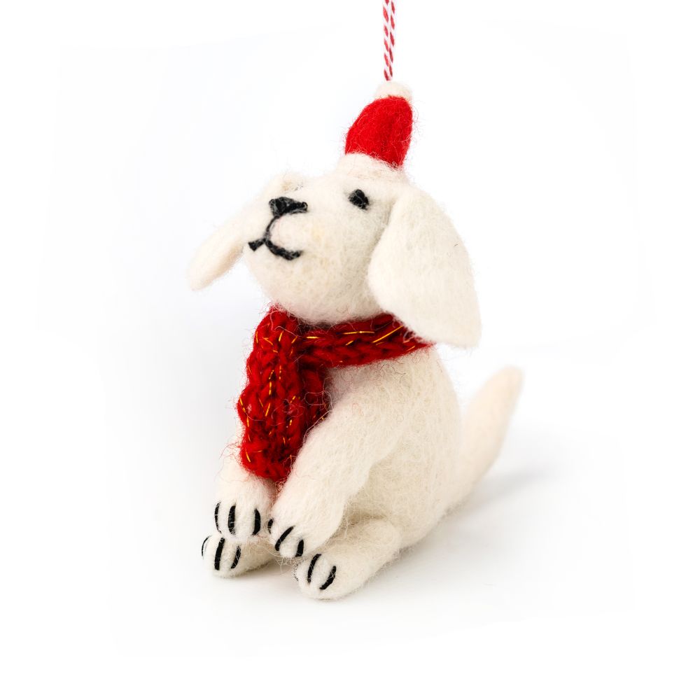 [GI-XD-DDG005] Decoration-Felt Dog Snowy