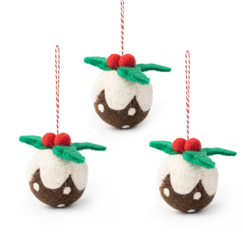 [GI-XD-SFP006] Decoration Set-Felt Figgy Puddings