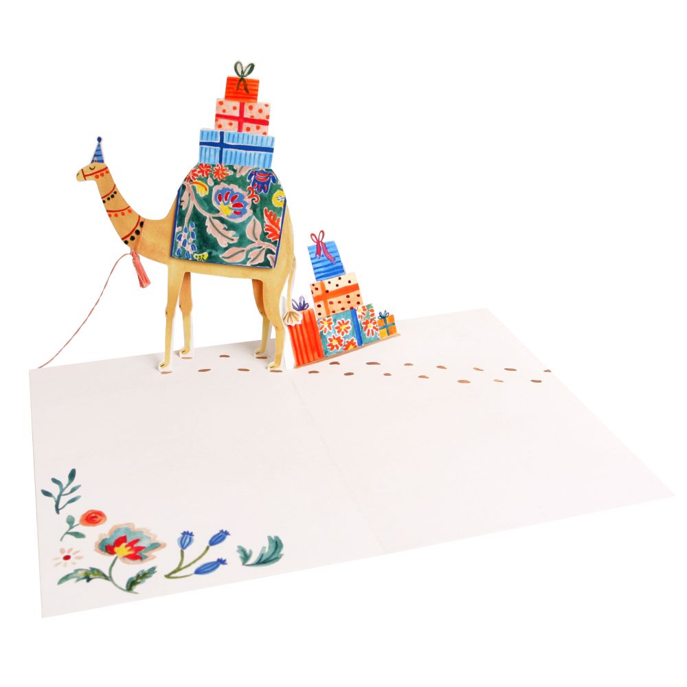 [UP-C-APA-072] 3D Pop-up Card-Camel