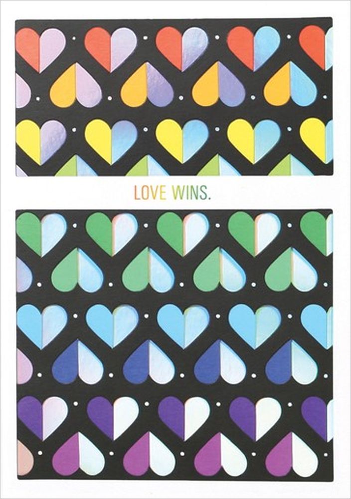 [UP-C-LA025] Layered Die-cut Card-Love Wins