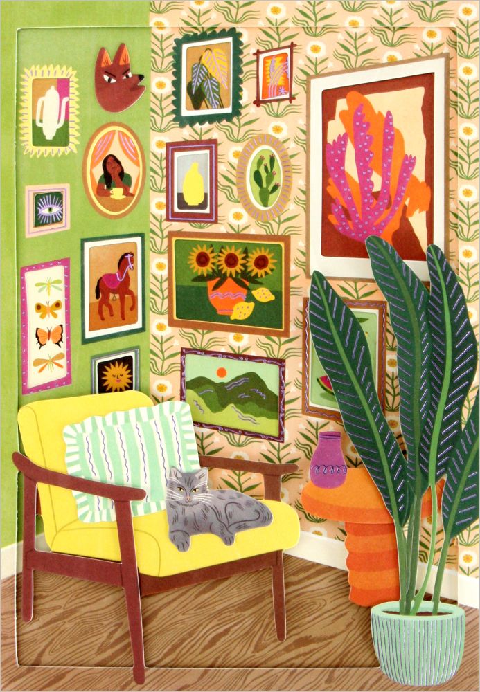 [UP-C-LA046] Layered Die-cut Card-Gallery Wall