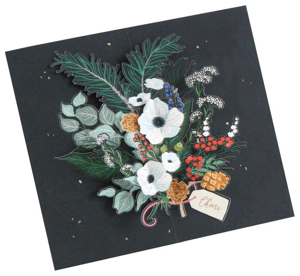 [UP-XC-APB-089] 3D Pop-up Card-Christmas Foliage
