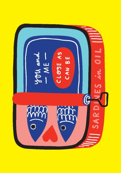 [BB-C-0325] Card-Sardines