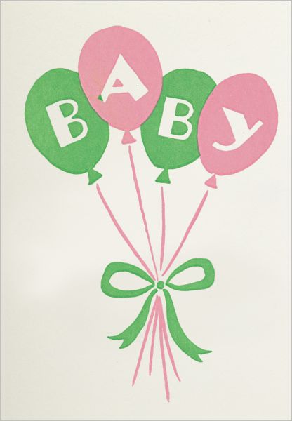[AV-MC-AP362] Mini Card-Baby Balloons