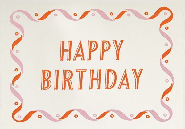 [AV-MC-AP363] Mini Card-Pink and Orange Birthday