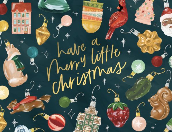 [OC-XC-484452] Foil Card-Christmas Ornaments 