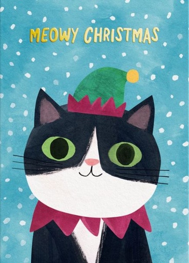 [OD-XC-ARZ12900] Foil Card-Elf Hat Kitty