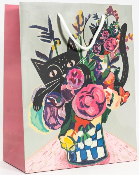 [NG-WBL-C004] Gift Bag Large-Catisse Flowers