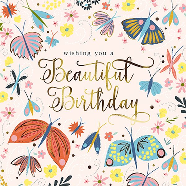 [AL-PH0011] Foil Card-Beautiful Birthday