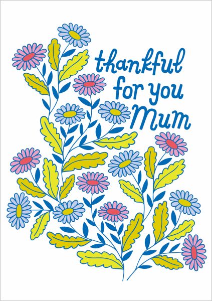 [GT-CMD-442] Card-Thank You Floral Mum 