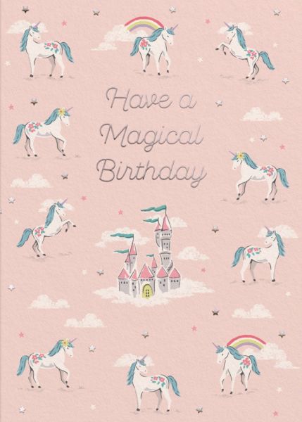 [CK-C-11502] Card-Birthday Magical Unicorns