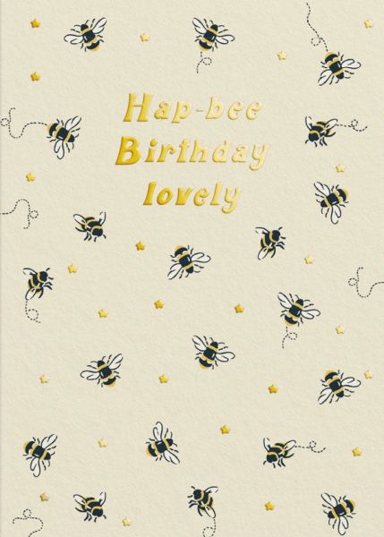 [CK-C-11503] Card-Birthday Hap-bee Bees