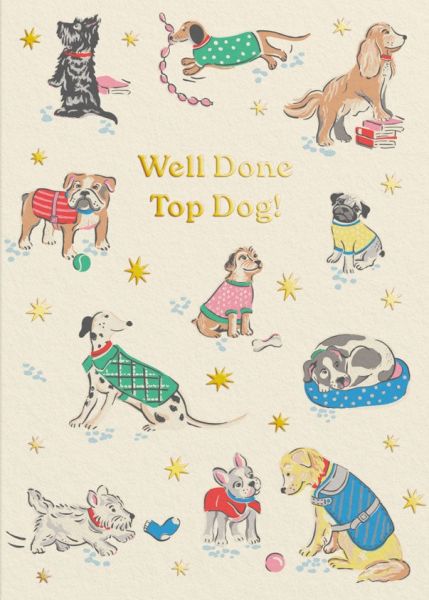 [CK-C-11531] Card-Top Dog Congratulations