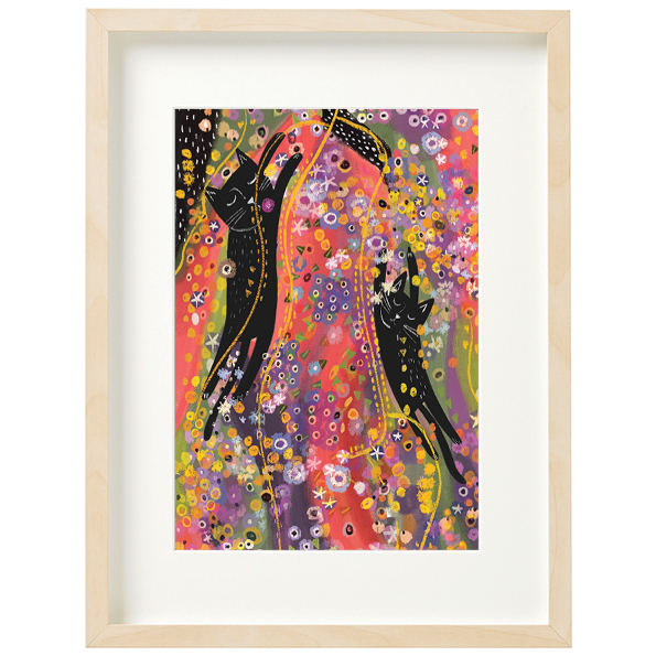 [NG-LW-054] Art Print-Klimt Water Cats