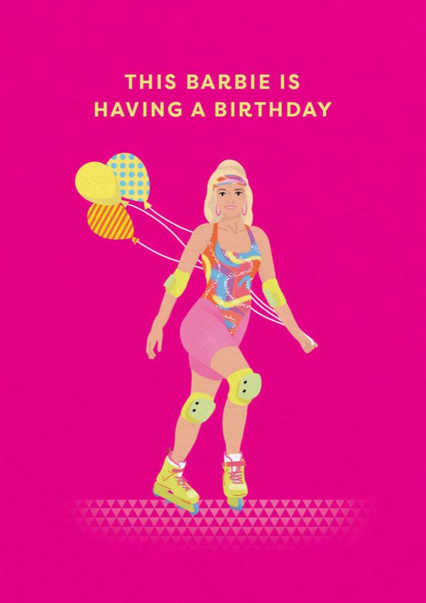 [OD-C-OD11538] Card-Barbie Birthday