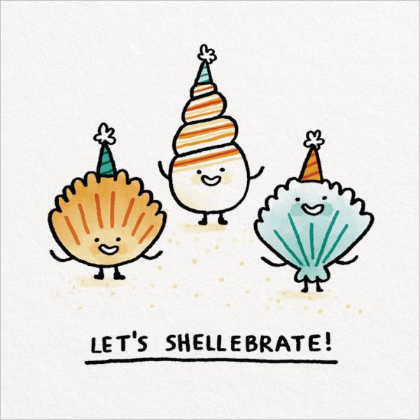 [OD-C-GE11685-SQ] Card-Let's Shellebrate