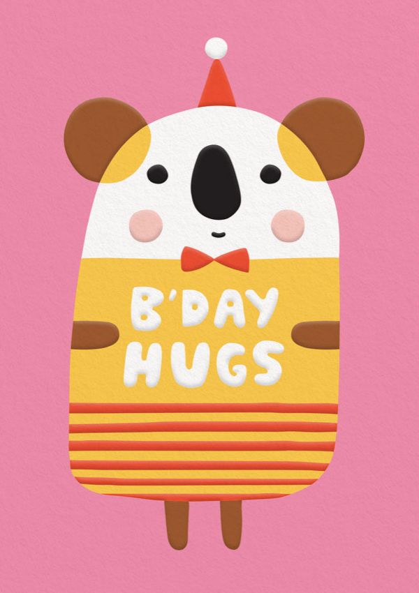 [OD-C-SU10448] Card-Happy Birthday Hugs