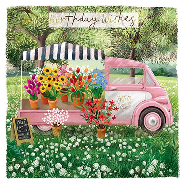 [AL-PST0007] Foil Card-Flower Van