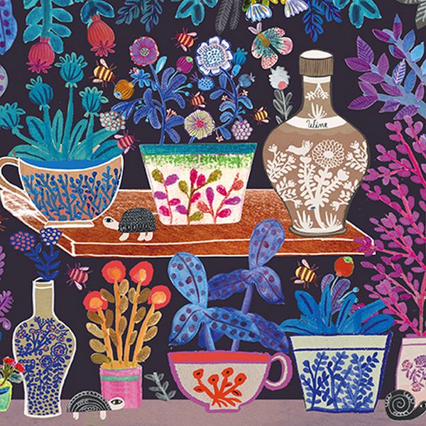 [AL-NH0010] Card-Where there are Bees there are Flowers