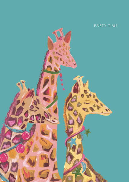 [HC-C-357] Card-Giraffe Party
