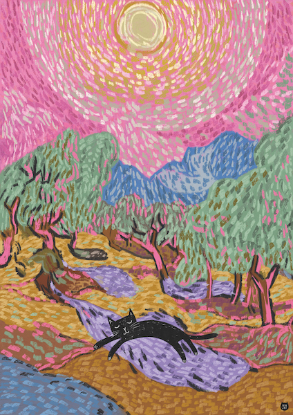 [NG-CC-VV081] Card-Vincat Olives