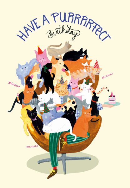 [RD-C-BD109] Card-Cat Birthday
