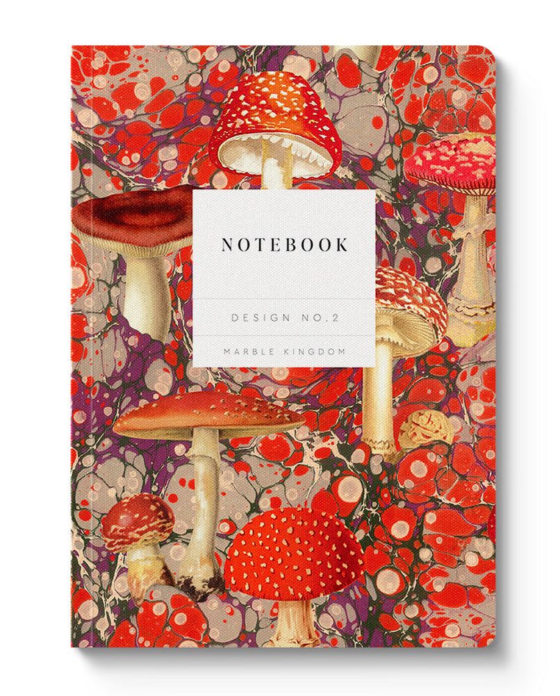 [OD-SN-KA-3-A5-512225] Kaleido A5 Textured Soft Cover Notebook-Marble Fungi  