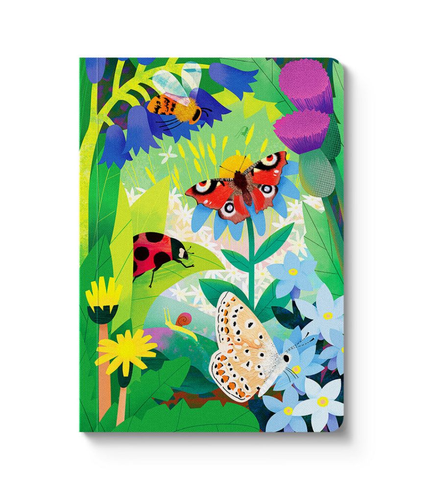 [OD-SN-KA-5-A6-612472] Kaleido A6 Textured Soft Cover Notebook-Insects  