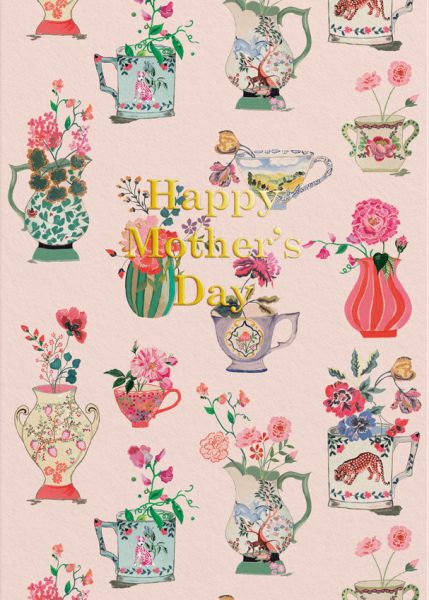 [CK-CMD-10786] Foil Card-Vases Mother's Day