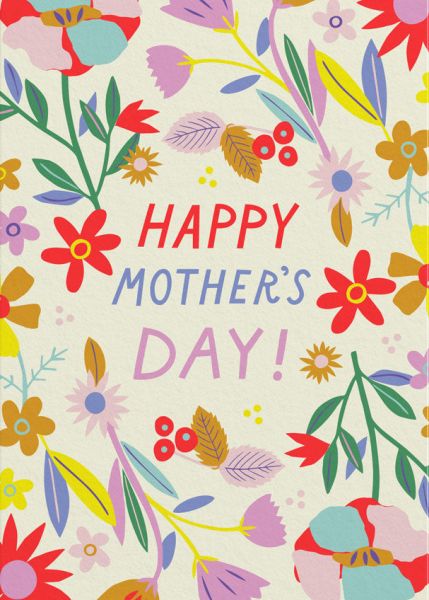 [OD-CMD-EMD10777] Card-Flowers Mother's Day