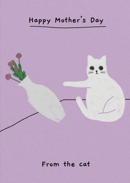 [OD-CMD-KTC10867] Card-Happy Mother's Day From The Cat