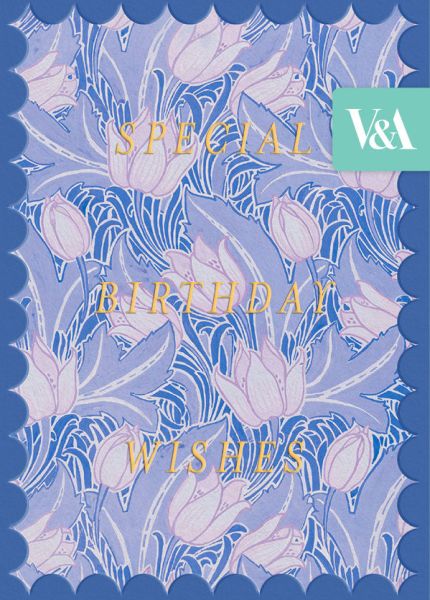 [OD-C-VA12615] Foil Card-Blue Arts And Crafts