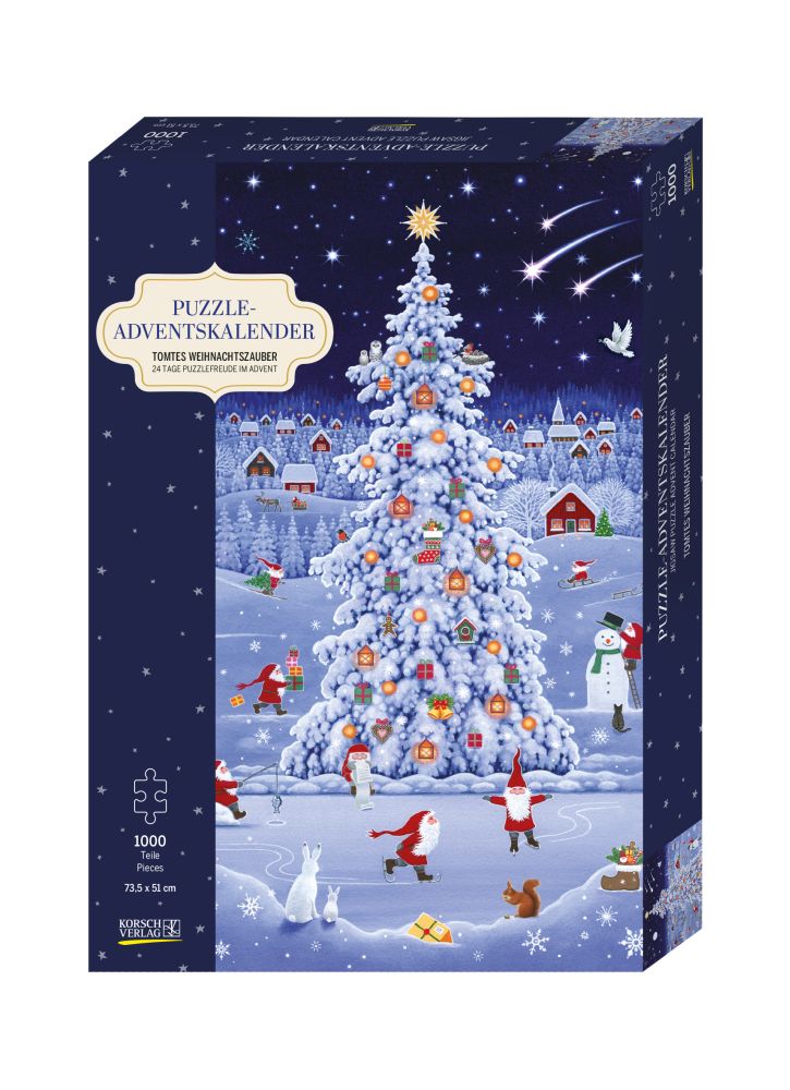 [KV-XCAL-1A-11760] Advent Cal-Jigsaw Puzzle-Tomtes' Christimas Magic