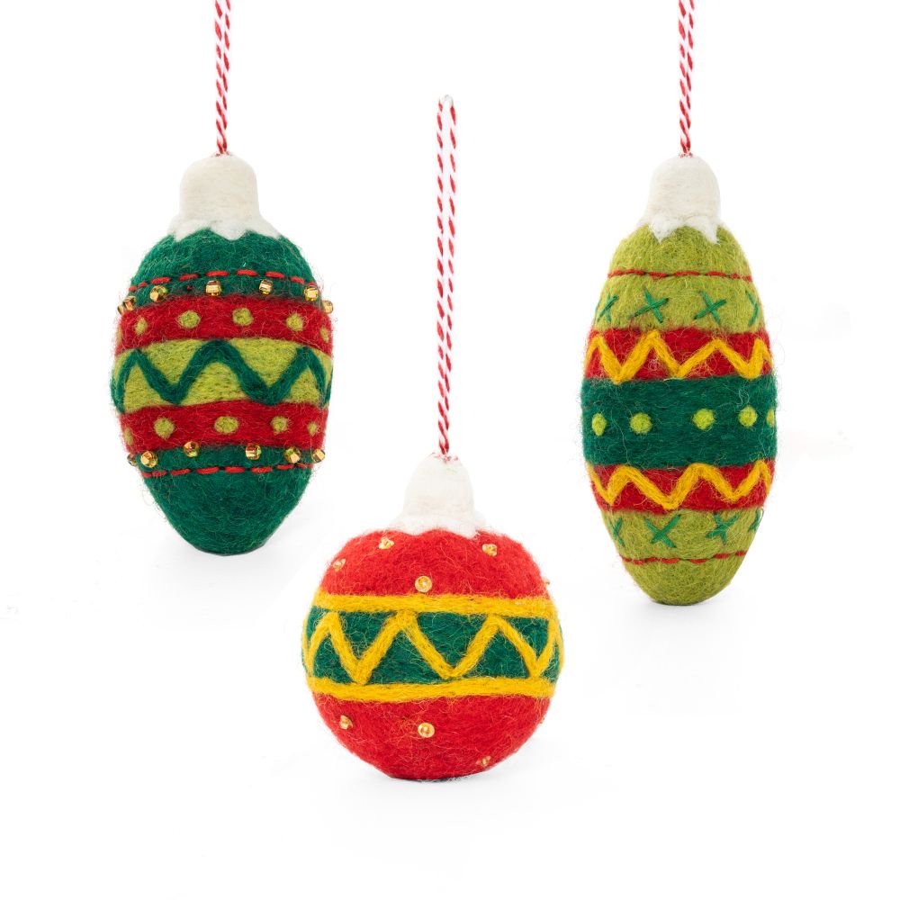 [GI-XD-SBA006] Charity Decoration Set-Felt Bauble Shapes