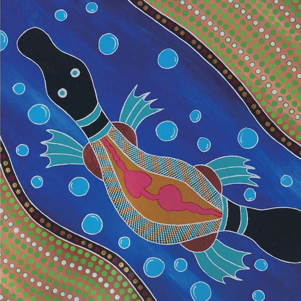 [AB-C-AN003] Card-Platypus in Stream