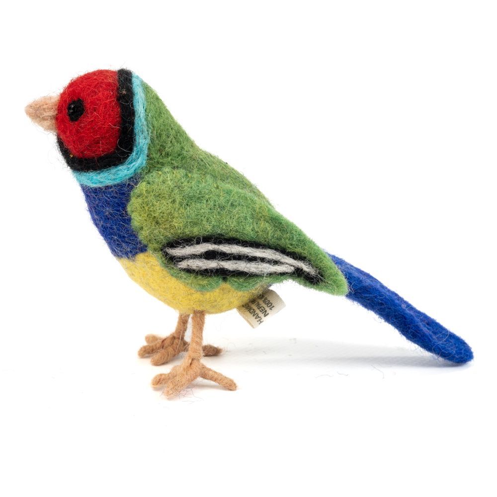 [GI-EC-AB006] Handmade Felt Gouldian Finch