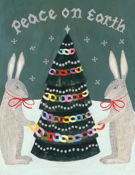 [RC-XC-EMY3127] Card-Peace Rabbits