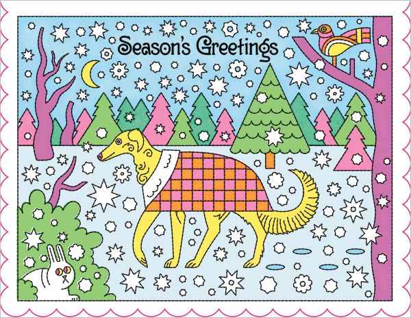 [RC-XC-NOL3132] Scalloped Card-Season's Greetings